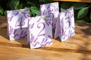Table numbers Table numbers