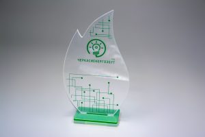 Acrylic statuette, award